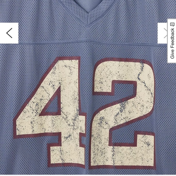 Standard Cloth Football Jersey Tee #42–S - Picture 4 of 4